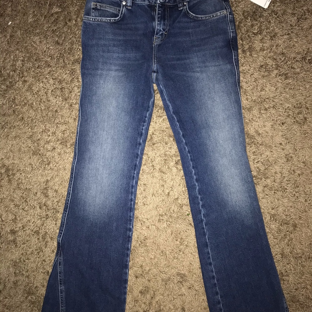 NWT free people cropped flare jeans
